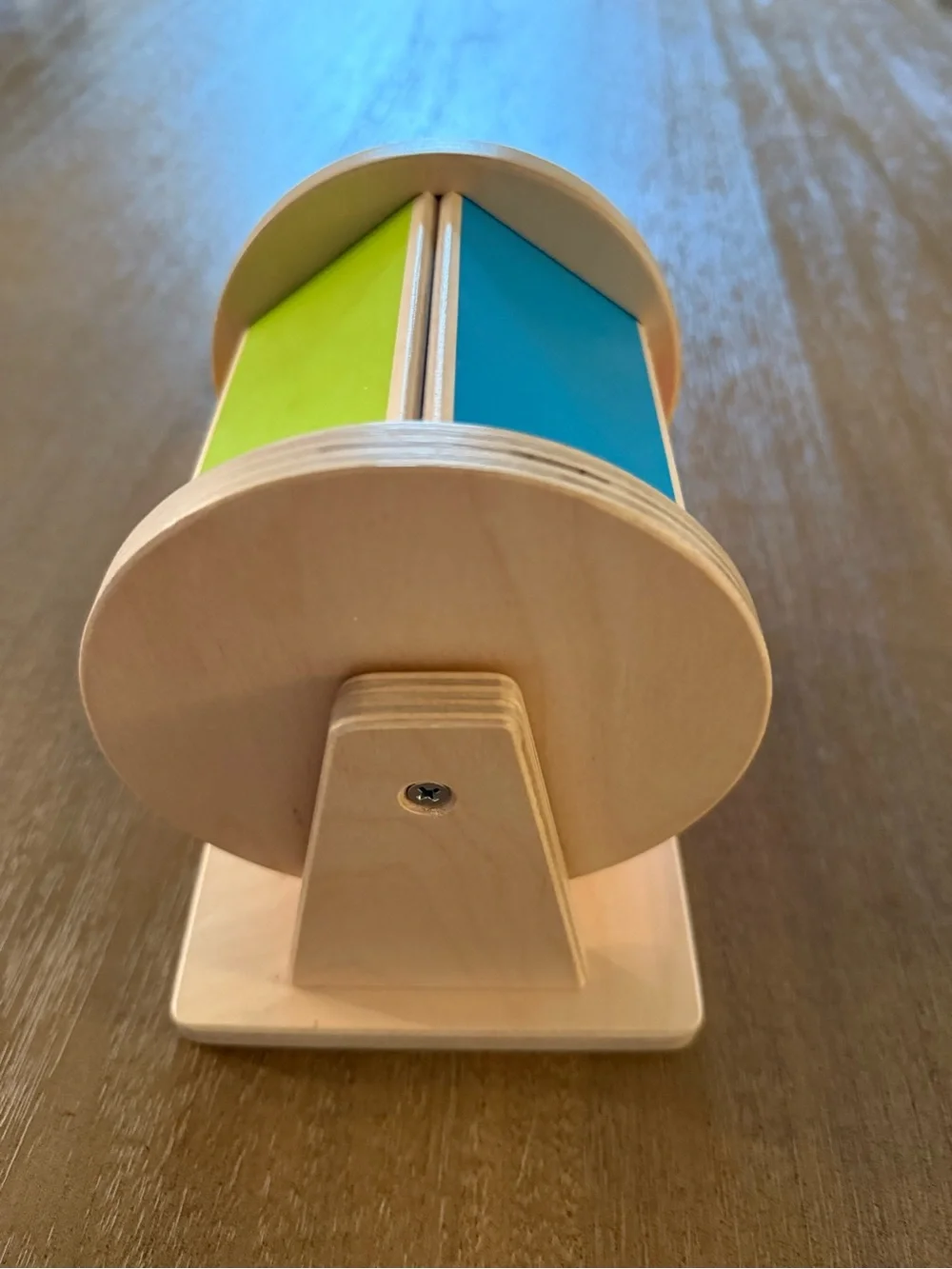 LOVEVERY Wooden Spinning Rainbow Spinner Toy EUC